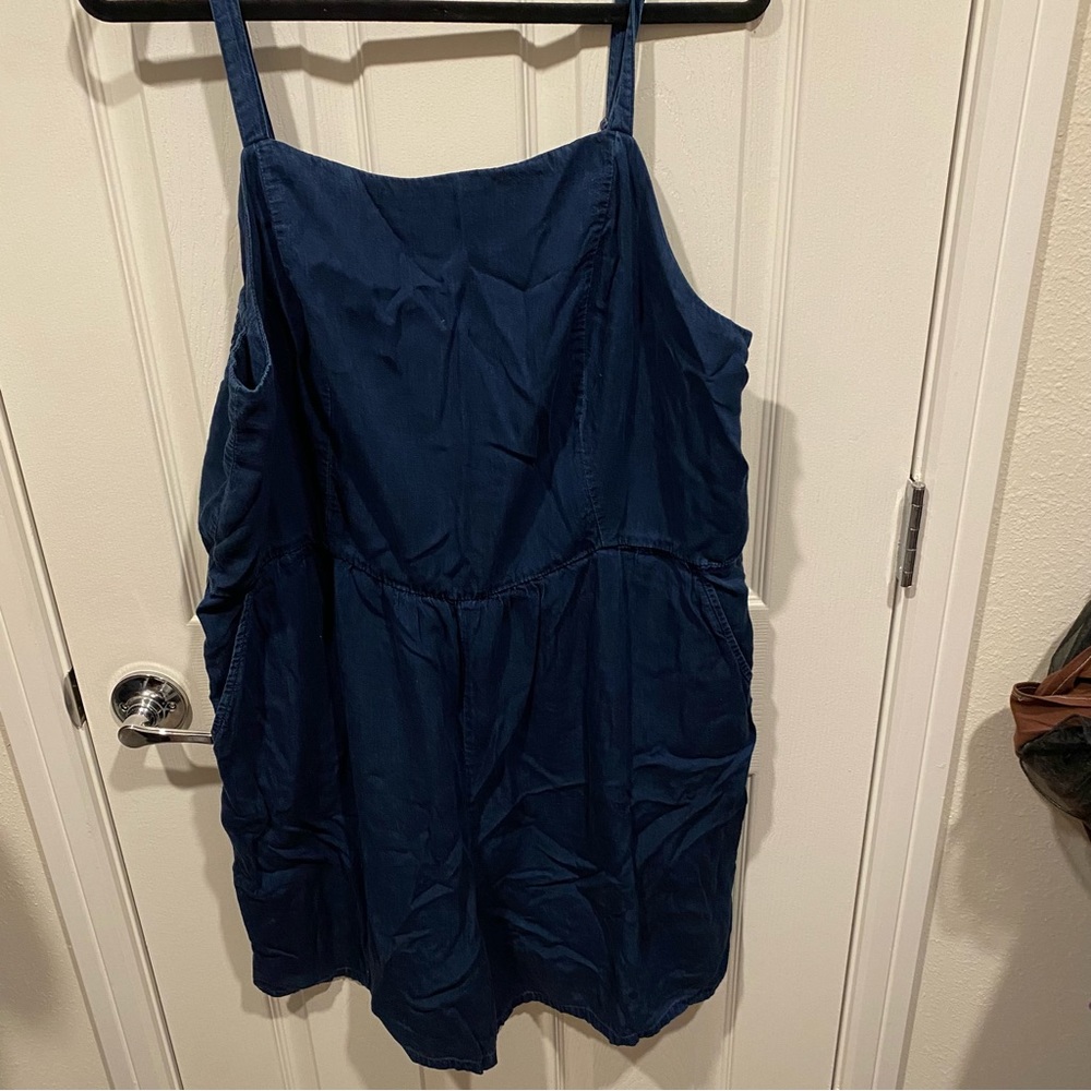 Old Navy Dark Chambray Romper